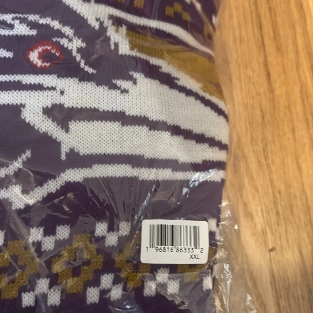 Baltimore Ravens Purple Gold Men's Sweater NEW XL Ugly Christmas FOCO NFL XXL
